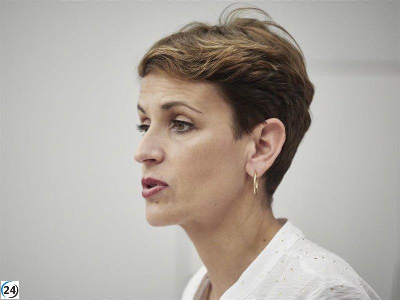 Chivite asegura que la moción de censura en Pamplona no guarda relación alguna con la investidura de Sánchez.