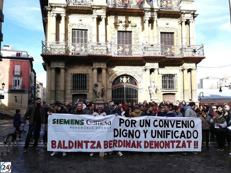 Trabajadores de Siemens Gamesa Arazuri luchan por igualdad de condiciones laborales con otros centros