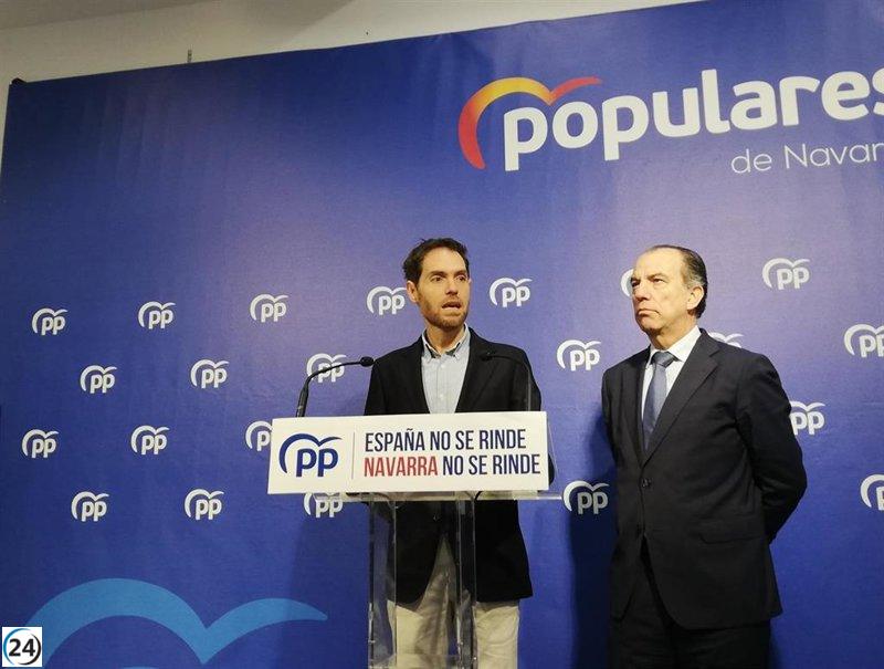 Sayas (PPN) exige que Santos Cerdán dé explicaciones sobre la conexión con Navarra en el caso Koldo.