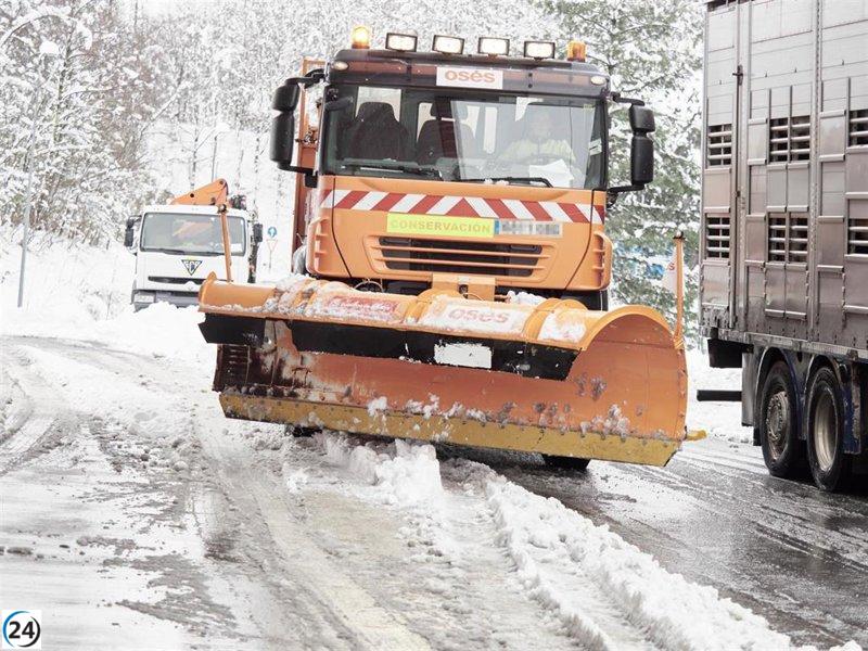 Alerta naranja por nevadas en el Pirineo navarro durante el fin de semana.