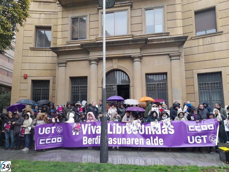 Sindicatos piden igualdad total en Pamplona.