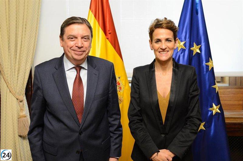 Chivite y Planas dialogan sobre simplificación de la PAC en el sector agrario.
