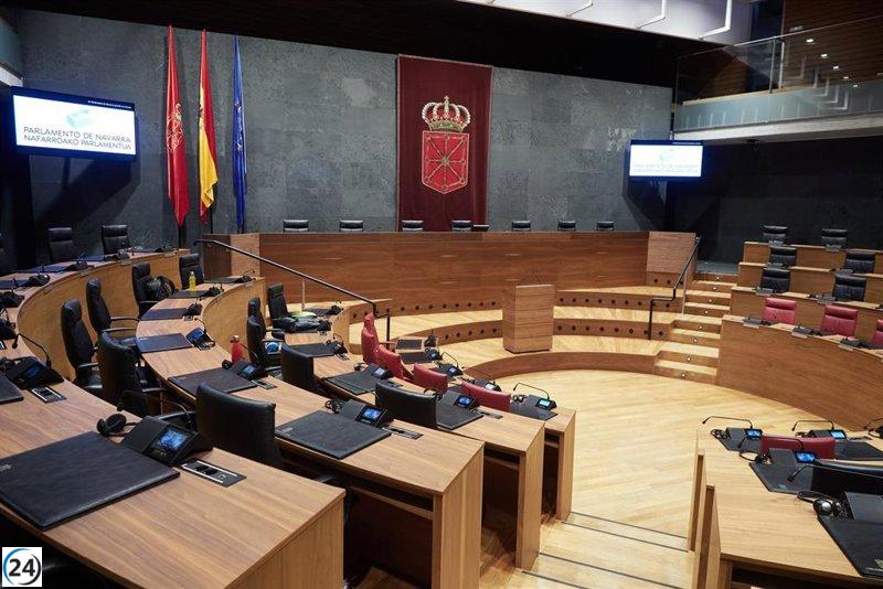 El Parlamento foral no logra consenso para condenar los ataques a Chivite en Cabanillas.