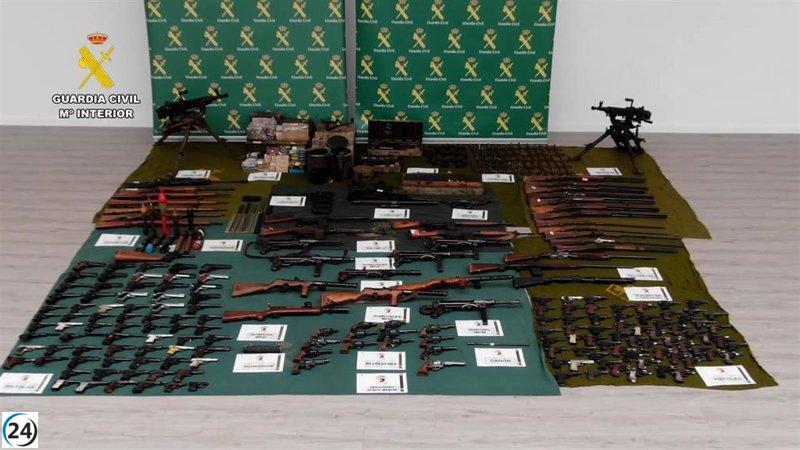 Descubiertas arsenales de armas en la Cuenca de Pamplona