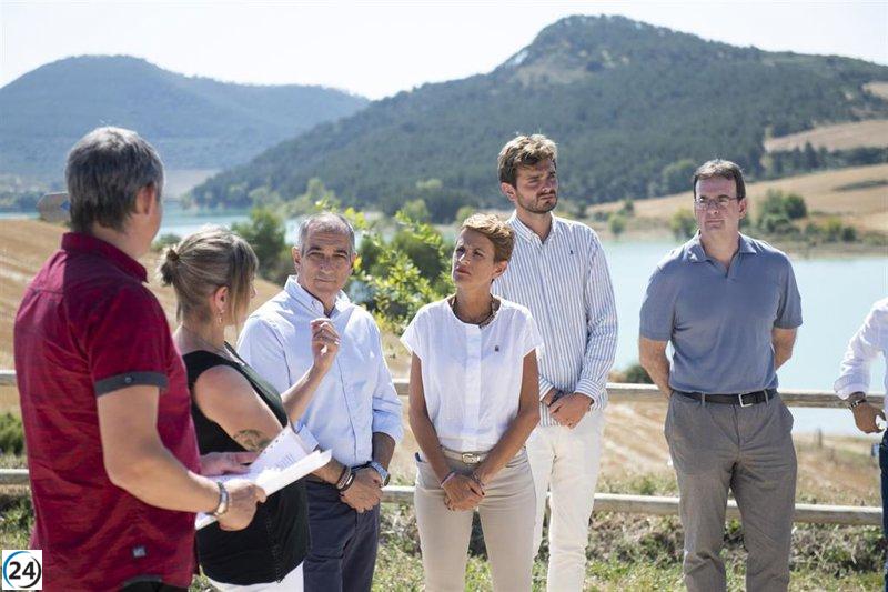 El Gobierno de Navarra invierte 1,1 millones en la restauración del embalse de Alloz.