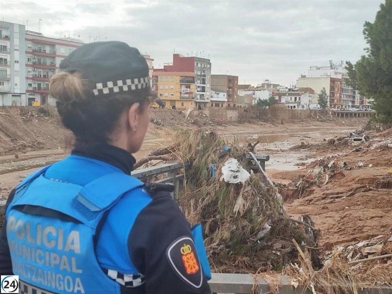 Un grupo de 50 agentes de la Policía Municipal de Pamplona se desplaza a Paiporta para hacer frente a las consecuencias de la DANA.