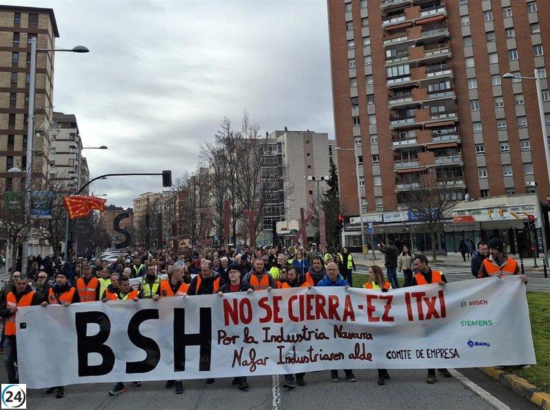 Chivite y Hereu se reúnen con ejecutivos alemanes de BSH para discutir el futuro de la fábrica de Esquíroz.