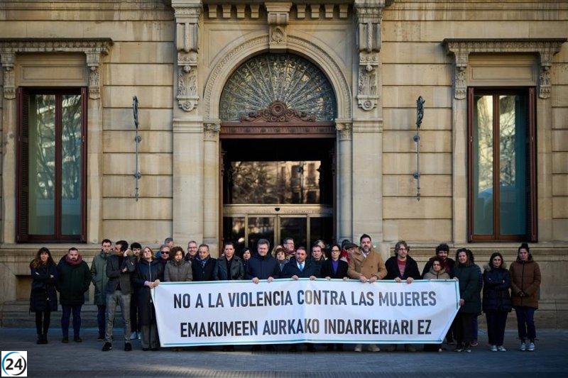 El Parlamento de Navarra se une en repudio al reciente asesinato por violencia de género.