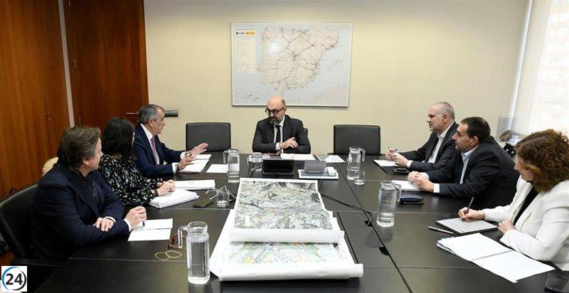 Chivite destaca las prioridades de Navarra para el corredor ferroviario de alta velocidad ante ADIF.