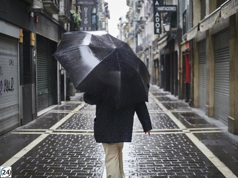 La AEMET alerta a Navarra sobre nevadas, lluvias y fuertes vientos.