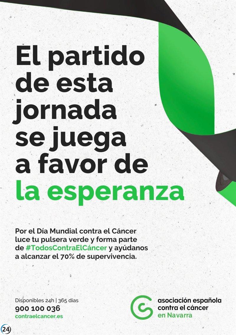 Más de 11,000 atletas navarros respaldan la campaña 'Brazaletes de esperanza' de la AECC.