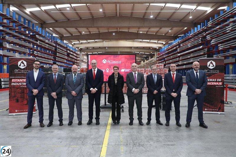 Chivite subraya el impacto positivo en el empleo en la Ribera con la llegada de la inversión del INI a AR Racking.