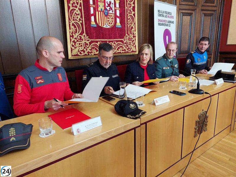 Nuevo acuerdo policial para fortalecer el apoyo a víctimas de violencia de género en Pamplona.