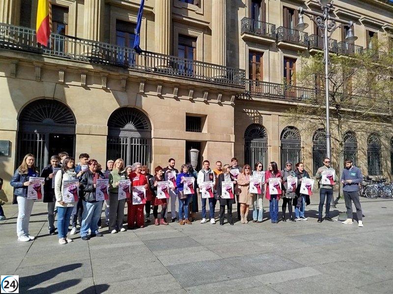 Sindicatos continúan con la huelga en la administración pública del 9 de abril por la falta de respuesta del Gobierno de Navarra.
