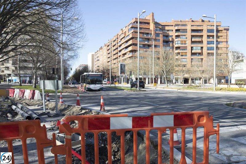 Desde el 22 hasta el 25 de abril, se renovará el asfalto de Pío XII en Pamplona.