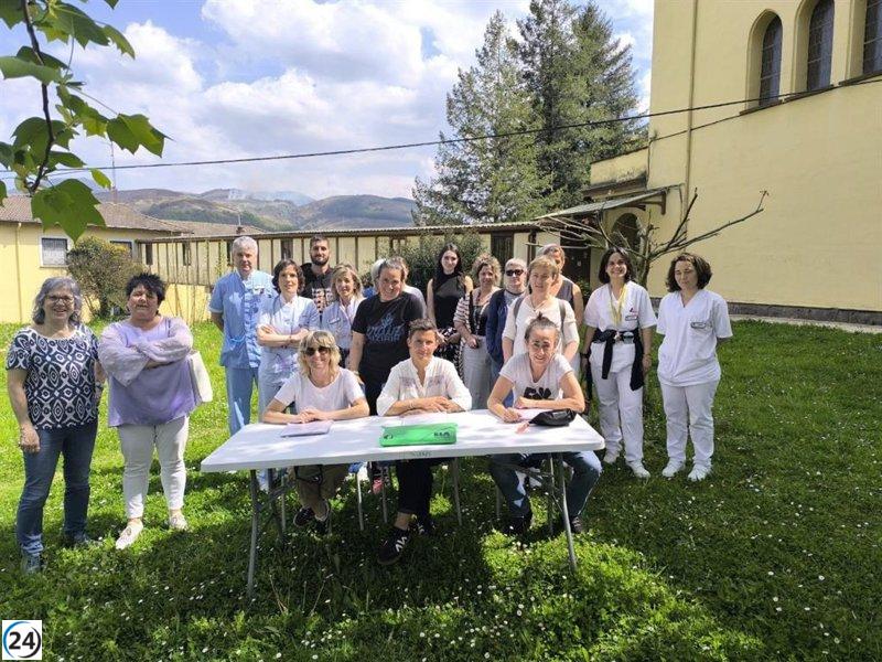 Protestas en el hospital Benito Menni del 21 al 30 de abril por inacción del Gobierno de Navarra.