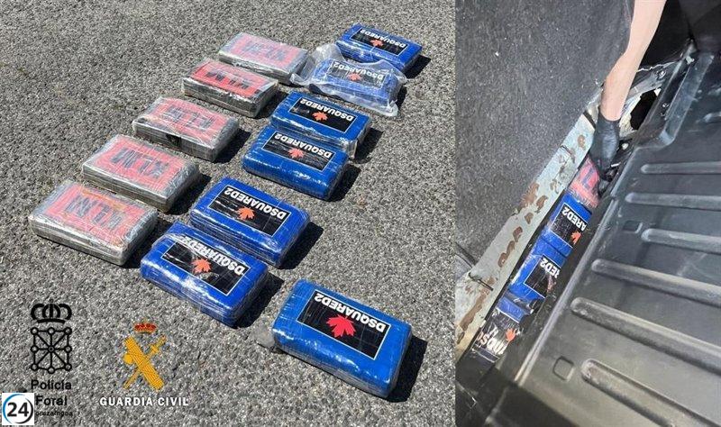 Desmantelan en Navarra una red clandestina de tráfico de cocaína.