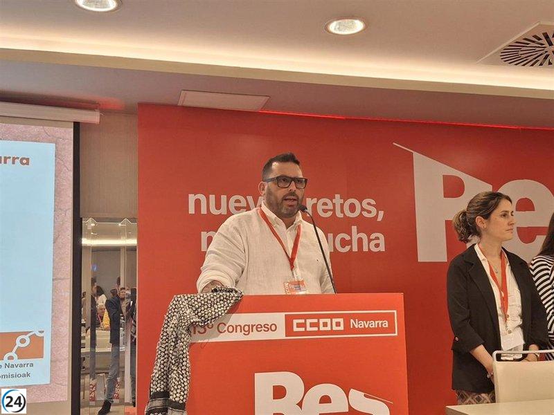 Josema Romeo asume el liderazgo de CCOO Navarra con un respaldo abrumador del 96,6%.