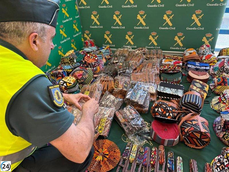 La Guardia Civil aseguran productos ilegales en el Aeropuerto de Noáin con miras a San Fermín.
