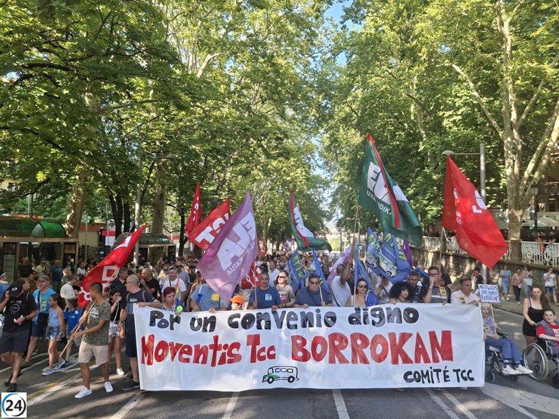 El comité de TCC considera muy difícil levantar la huelga de villavesas antes de San Fermín.