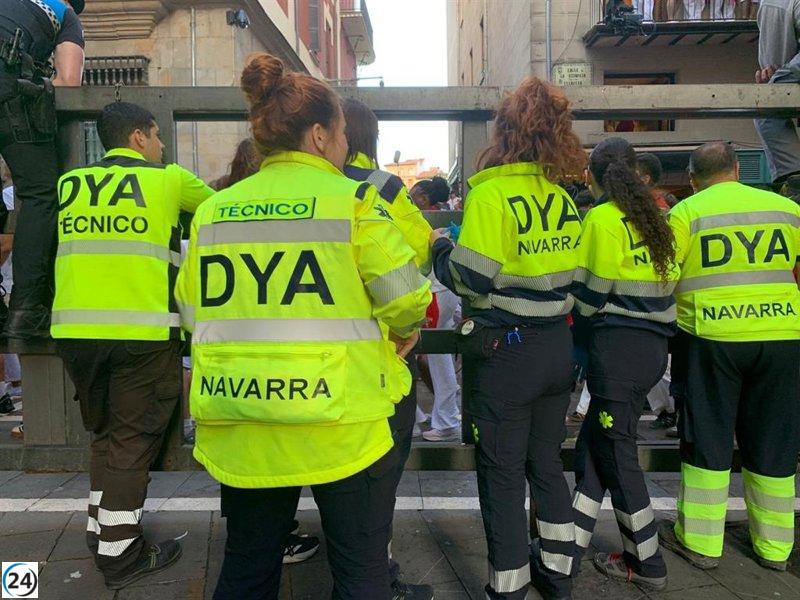 DYA Navarra lleva a cabo 91 asistencias en el tercer día de Sanfermines.