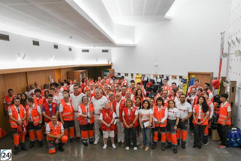 Cruz Roja brinda asistencia a 34 personas en situación de calle durante San Fermín.