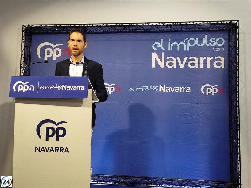 Sayas (PP) exige la renuncia de Chivite tras permitir a Cerdán dialogar sobre proyectos de infraestructura entre administraciones.