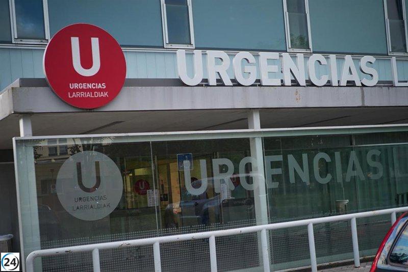 Motociclista lesionado tras chocar con un automóvil en Ansoáin.