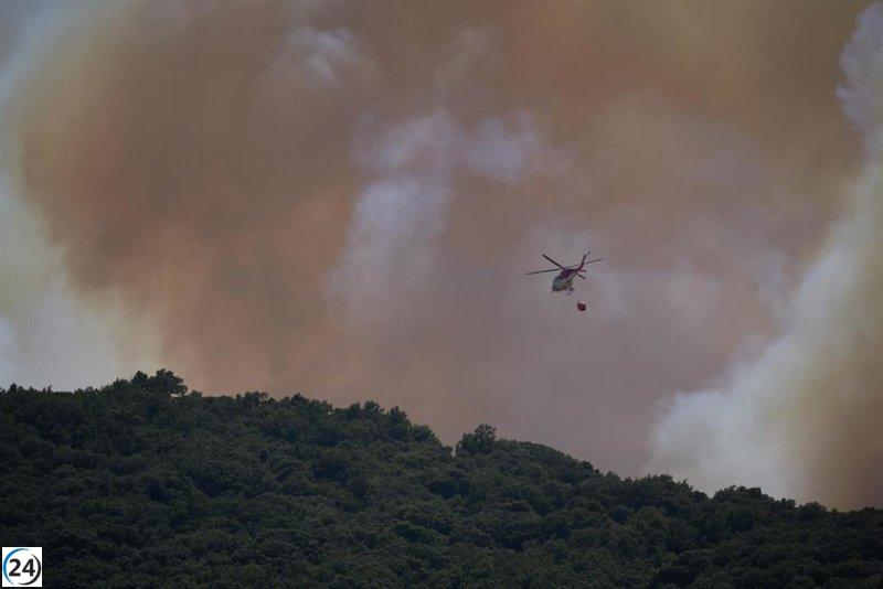 Alertan sobre un elevado riesgo de incendios forestales en casi toda Navarra este miércoles.