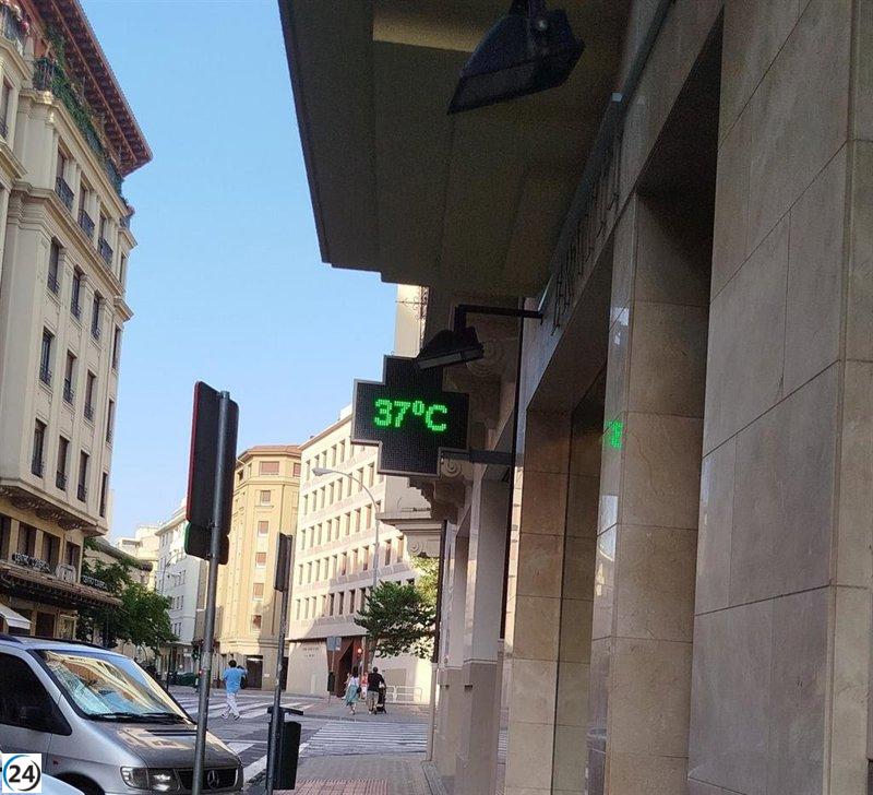 Navarra entra en alerta naranja por el intenso calor de este lunes.