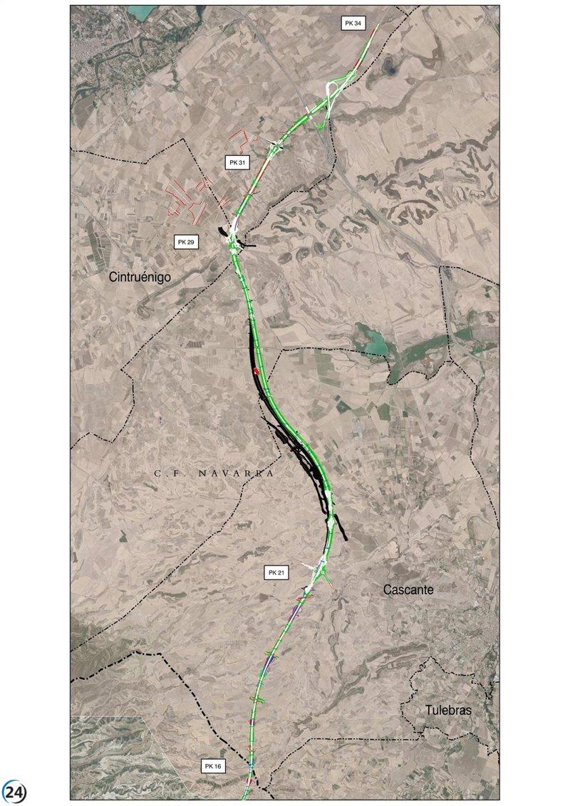Cohesión Territorial aprueba el diseño del tramo de la A-15 que unirá Cascante y Cintruénigo.