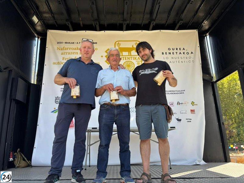 Atekoa y Quesos Larra triunfan en el Concurso de Queso de Oveja Latxa en la feria Autentika.