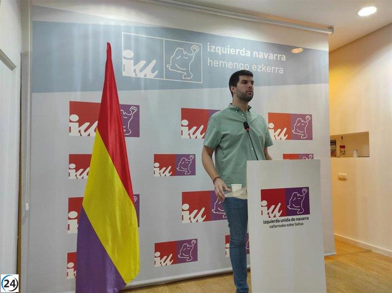 Carlos Guzmán se postula nuevamente para liderar Izquierda Unida en Navarra.