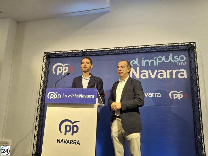 Sayas (PP) reclama la renuncia de Chivite, acusando al Gobierno de Navarra de ser un