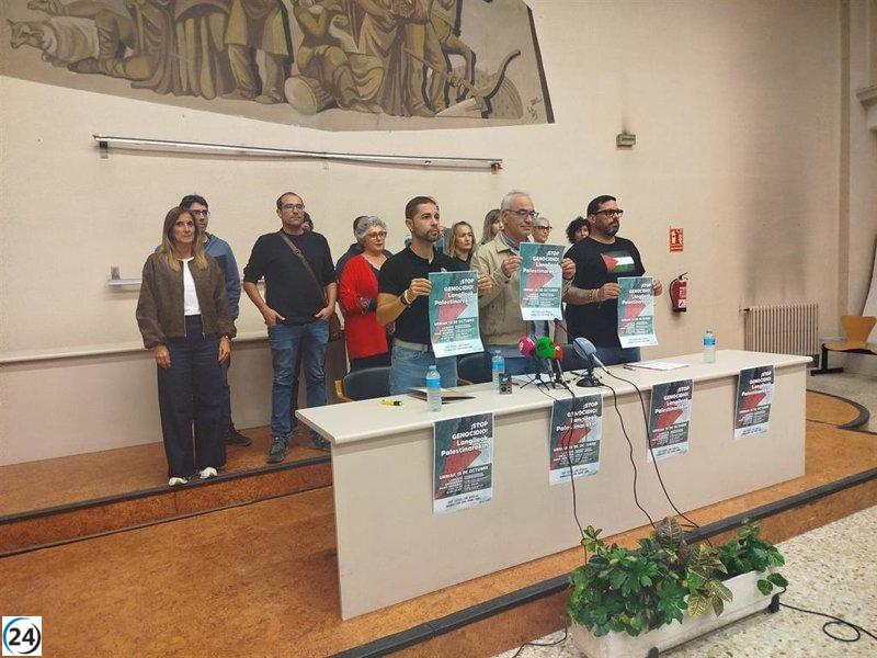 Sindicatos de Navarra convocan a paros y manifestaciones el 15 de octubre en solidaridad con Palestina.