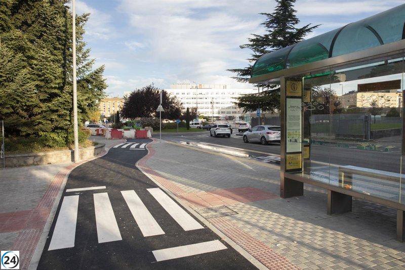 Conexión de las avenidas Pío XII y Barañáin a través de un nuevo carril bici en Irunlarrea, lista para fin de año.