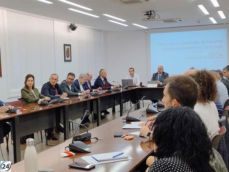 Navarra muestra su propuesta presupuestaria de 2026 al Consejo Económico y Social.