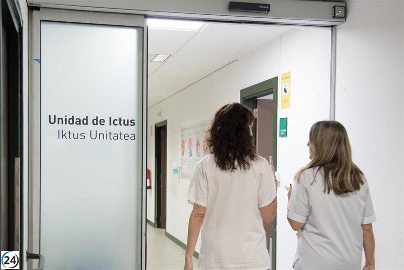 La Unidad de Ictus del Hospital Universitario de Navarra registra 1.094 ingresos en 2024, manteniendo la tendencia de años pasados.
