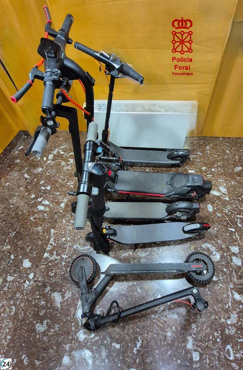 Patinentes eléctricos devueltos tras quejas de residentes en Pamplona.