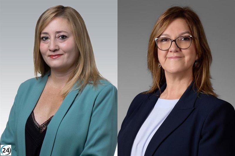 Miriam Martón y Esther Fernández inician el lunes sus nuevos roles en Protección Social y el SNE.