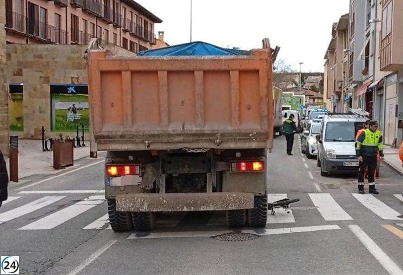 Niña de 9 años herida al ser atropellada en cruce peatonal de Puente la Reina.
