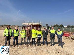 En abril se espera finalizar la conexión entre el polígono El Saso de Caparroso y la planta depuradora del Bajo Arga.