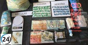 Arrestan a una octogenaria y a un hombre de 64 años en Peralta por narcotráfico.