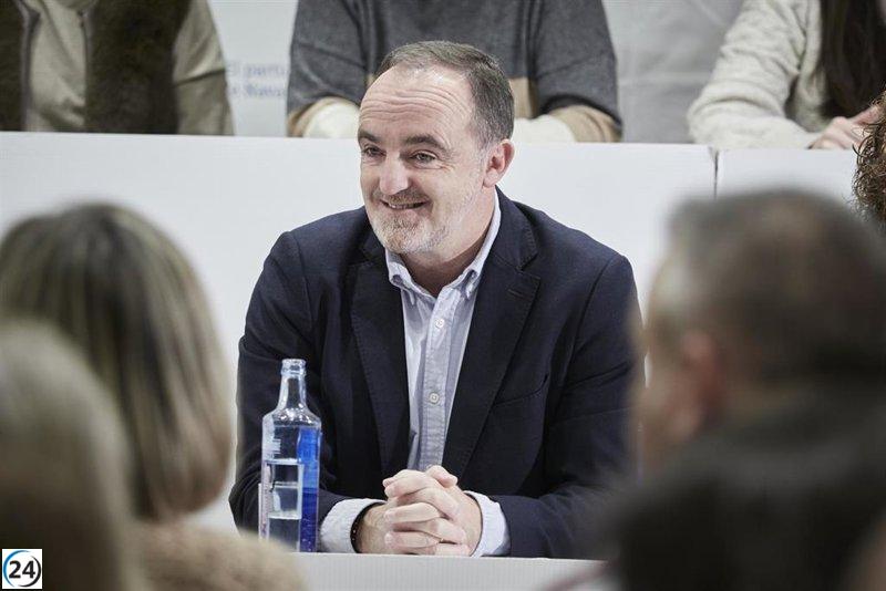 Esparza afirma que las elecciones forales no se tratan de Sánchez o Feijóo, sino de gobernar con PSN y Bildu o UPN.