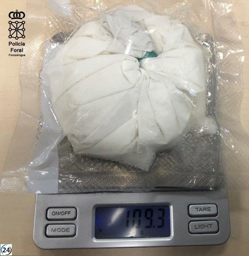 Detenido en Falces un hombre de 50 años por tráfico de drogas.