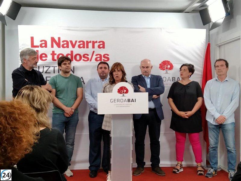 Barkos urge al PSN a definir postura progresista en Navarra.