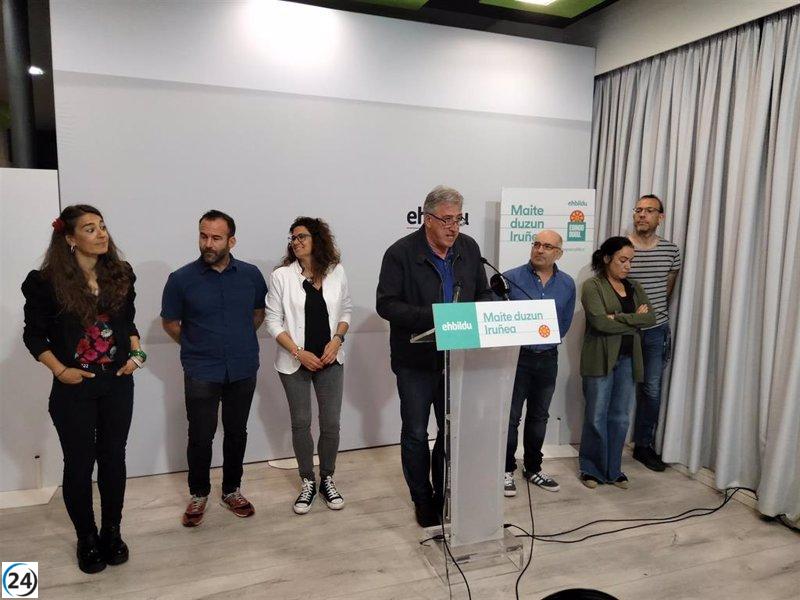 Asiron urge al PSN a que acepte la colaboración de EH Bildu en el gobierno progresista de Pamplona.