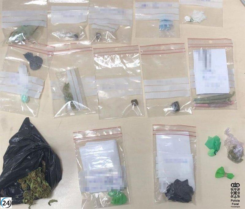 15 personas denunciadas por posesión de drogas en control en Tafalla.
