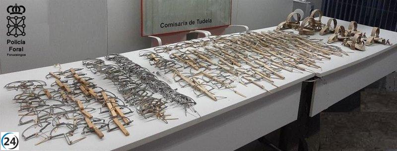 Descubren 220 cepos ilegales para cazar aves y mamíferos en la Ribera