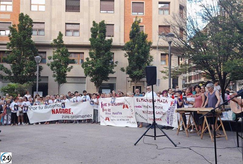 Concentración en Pamplona por el 15º aniversario del asesinato de Nagore Laffage.